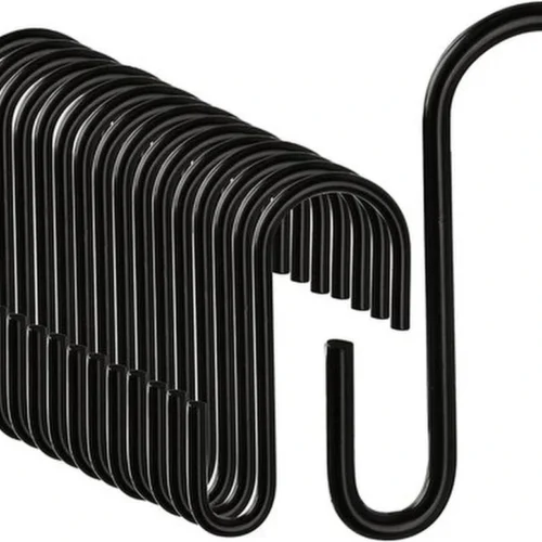 P-87213233281460-20260406115233.webp Unyqoos® Set van 20 veelzijdige zwarte S-haken van roestvrij staal voor thuisgebruik