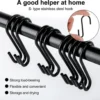 P-87213233281465-20260406115247.webp Unyqoos® Set van 20 veelzijdige zwarte S-haken van roestvrij staal voor thuisgebruik
