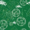 Unyqoos® Waterdicht zelfklevend vinyl behang met voetbalpatroon voor kinderkamer