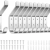 P-87213233303300-20260406115309.webp Unyqoos® Set van 10 metalen wandhaken in zilver voor diverse ruimtes en toepassingen