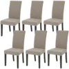 P-87213233305140-20260405183950.webp Unyqoos® Set van 6 rekbare stoelhoezen voor eetkamer, hotel en feesten in kaki kleur
