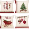 P-87213233307810-20260406111316.webp Unyqoos® Set van 4 decoratieve kerstkussenslopen voor bank en slaapkamer