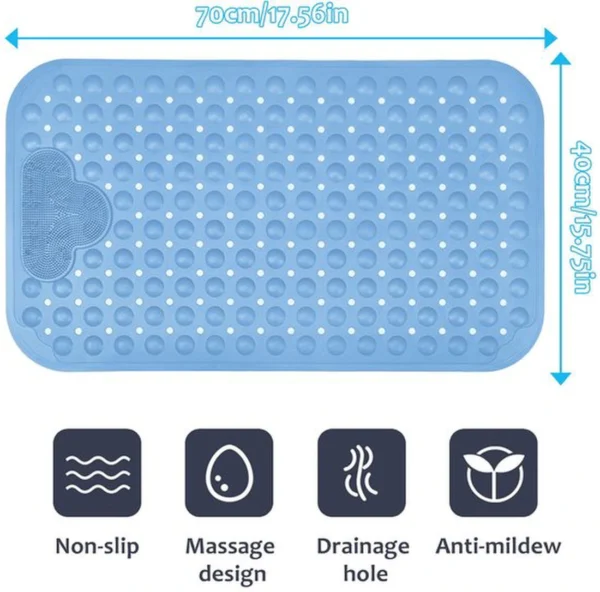Unyqoos® Grote antislip douchemat met massage-effect voor veilig douchen