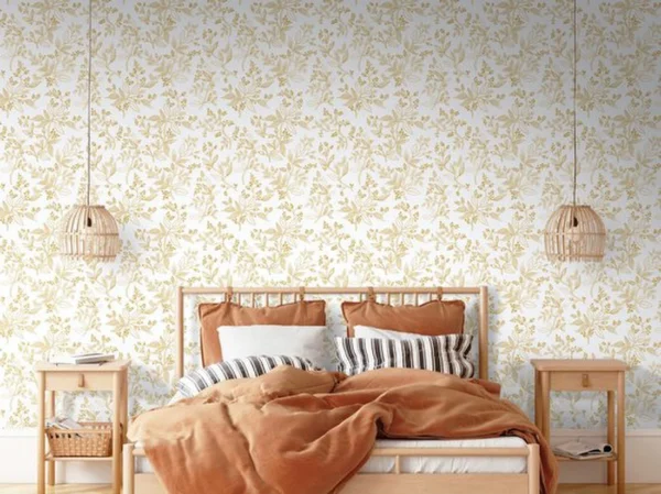 P-87213233331404-20260405112913.webp Unyqoos® Vintage zelfklevend bloemenbehang in wit en goud voor interieurdecoratie