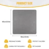 Unyqoos® Grijze antislip douchemat met sneldrogende afvoergaten en zacht comfort