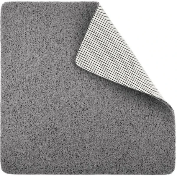 Unyqoos® Grijze antislip douchemat met sneldrogende afvoergaten en zacht comfort