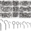 P-87213233346110-20260406115401.webp Unyqoos® Set van 150 stevige roestvrijstalen schroefhaken voor veelzijdig gebruik