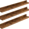 Unyqoos® Stijlvolle Zwevende Wandplanken Set van 3 met Onzichtbare Bevestiging voor Diverse Ruimtes