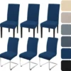 P-87213233360421-20260405182238.webp Unyqoos® Set van 6 Stretchbare Stoelhoezen voor Schommelstoelen en Eetkamerstoelen, Wasbaar en Afneembaar