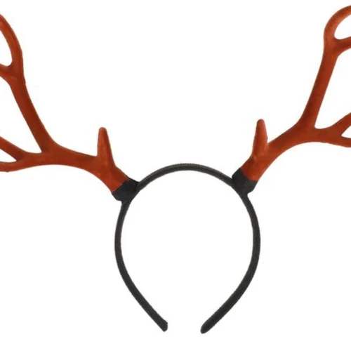 Unyqoos® Feestelijke rendiergewei-hoofdband voor volwassenen en kinderen, kerstaccessoire