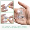 Unyqoos® Set van 25 sterke transparante zuignappen met schroefdraad en kartelmoer