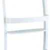 Unyqoos® Ruimtebesparend wit badkamerrek met manden en haken voor optimale organisatie