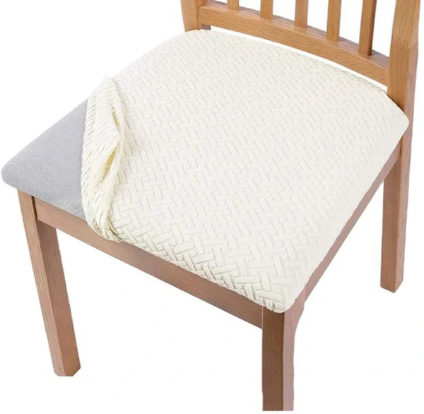 P-87213233375990-20260405184338.webp Unyqoos® Set van 4 rekbare stoelhoezen voor eetkamerstoelen in lichtgrijs