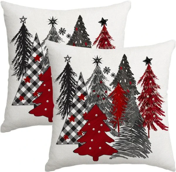 P-87213233385270-20260406111334.webp Unyqoos® Set van 2 decoratieve kussenslopen voor kerstdecoratie thuis of op de bank