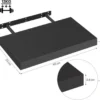 P-87213233397532-20260406081138.webp Unyqoos® Stijlvolle zwevende wandplank voor diverse ruimtes met stevige constructie