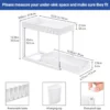 Unyqoos® Multifunctioneel Keuken- en Badkamerrek met Uittrekbare Lade voor Optimale Opslag