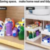 Unyqoos® Multifunctioneel Keuken- en Badkamerrek met Uittrekbare Lade voor Optimale Opslag