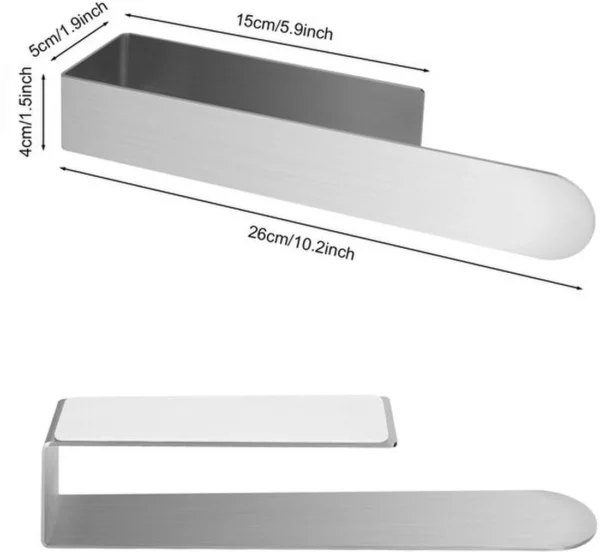 P-87213233412682-20260405183718.webp Unyqoos® Zelfklevende roestvrijstalen handdoekhouder voor badkamer en keukenmuren