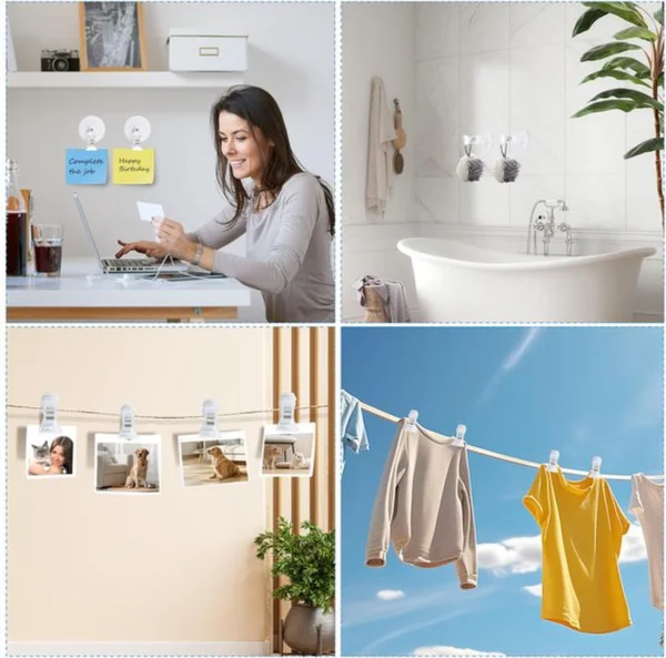 P-87213233423406-20260406115627.webp Unyqoos® Set van 12 veelzijdige zuignapklemmen voor diverse toepassingen binnen en buiten