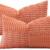 Unyqoos® Set van 2 decoratieve corduroy kussenslopen met gestreept patroon voor interieurdecoratie