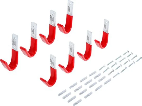 Unyqoos® 8-delige set multifunctionele wandhaken voor diverse opbergoplossingen