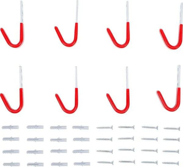 Unyqoos® 8-delige set multifunctionele wandhaken voor diverse opbergoplossingen
