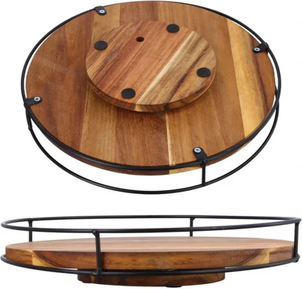 P-87213233456930-20260406102109.webp Unyqoos® Rond Draaiplateau van 25 cm voor Keuken en Badkamer Organisatie