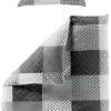 P-87213233457920-20260405103327.webp Unyqoos® Zilverkleurig katoenen dekbedovertrek met ademende en huidvriendelijke eigenschappen