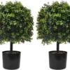 P-87213233461880-20260405141429.webp Unyqoos® Levensechte kunstbuxusballen met decoratief rood fruit voor binnen en buiten