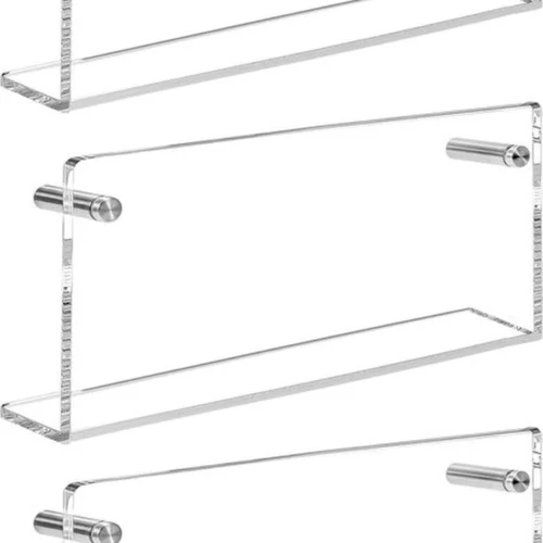 P-87213233463930-20260406081240.webp Unyqoos® Transparante acryl wandrekken set van 3 voor boeken en tijdschriften