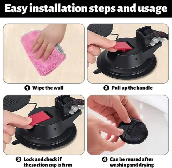 P-87213233469733-20260406115811.webp Unyqoos® Set van 2 Sterke Zuignappen met Haak voor Veilig Kamperen en Reizen