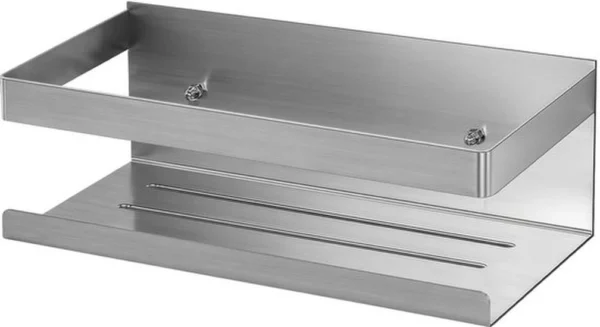 Unyqoos® Stijlvolle Roestvrij Stalen Doucheplank voor Badkamer Zonder Boren, Waterdichte Organizer