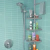 P-87213233496771-20260405173608.webp Unyqoos® Verstelbaar hoekrek voor badkamer met vier planken en haken