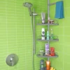 P-87213233496774-20260405173617.webp Unyqoos® Verstelbaar hoekrek voor badkamer met vier planken en haken