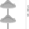 P-87213233496776-20260405173621.webp Unyqoos® Verstelbaar hoekrek voor badkamer met vier planken en haken
