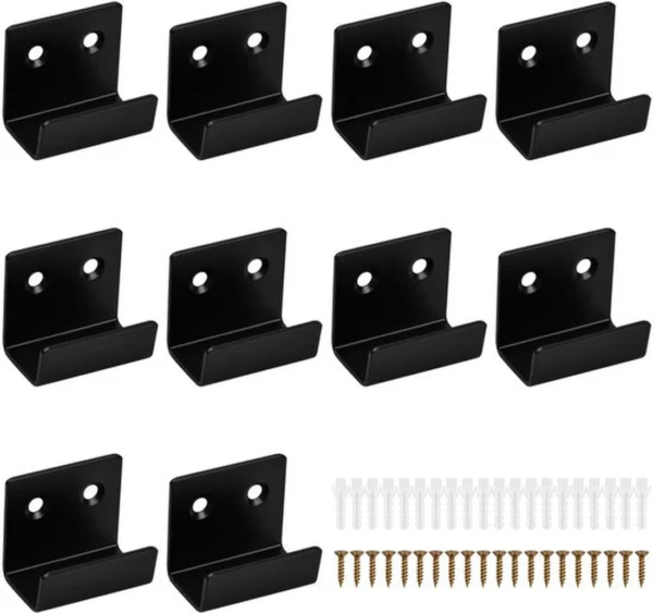 P-87213233498820-20260406115838.webp Unyqoos® Set van 10 multifunctionele U-hoekhouders voor stevige wandmontage in huis