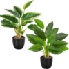 P-87213233512050-20260405141514.webp Unyqoos® Set van twee levensechte kunststof planten voor veelzijdige interieurdecoratie