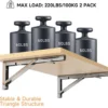 P-87213233520353-20260406081457.webp Unyqoos® Stevige inklapbare wandbeugels van roestvrij staal voor veelzijdig gebruik