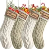 P-87213233526530-20260406093132.webp Unyqoos® Set van vier grote gebreide kerstkousen voor een sfeervolle decoratie