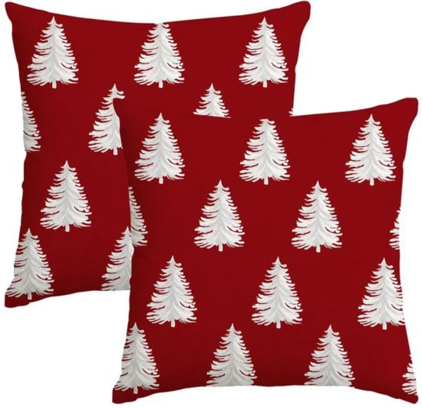 P-87213233536500-20260406110940.webp Unyqoos® Set van 4 decoratieve kerstkussenhoezen met elegante ritssluiting