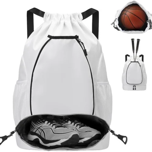 P-87213233550980-20260406084537.webp Unyqoos® Ruime en Waterdichte Trekkoord Gymtas met Meerdere Compartimenten voor Diverse Sporten en Reizen