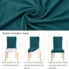 Unyqoos® Elastische stoelhoezen set voor moderne eetkamer en evenementen