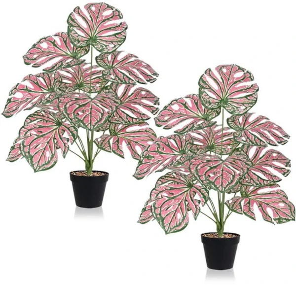 Unyqoos® Levensechte kunst Monstera plant van 65 cm voor huis en kantoor decoratie
