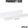 P-87213233574812-20260406080936.webp Unyqoos® Set van vier zelfklevende zwevende wandplanken van acryl voor elke ruimte