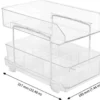 P-87213233577262-20260406095510.webp Unyqoos® Transparante acryl organizer met twee niveaus voor keuken en badkamer