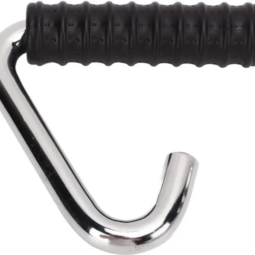 P-87213233591880-20260405101736.webp Unyqoos® Zilverkleurige C-vormige handgreep voor veelzijdige krachttraining thuis en in de sportschool