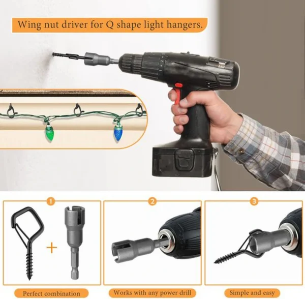 Unyqoos® Set van 18 Zwarte Schroefhaken met Veiligheidsgesp voor Diverse Ophangmogelijkheden