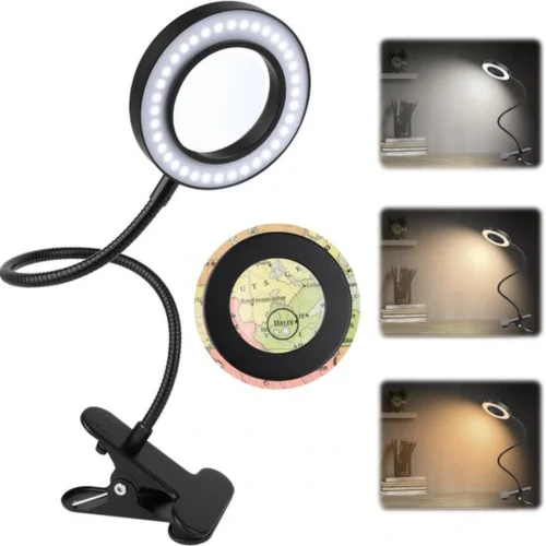 P-87213233635500-20260331100730.webp Unyqoos® Verstelbare klemlamp met vergrootglas en dimbaar licht voor thuis en kantoor