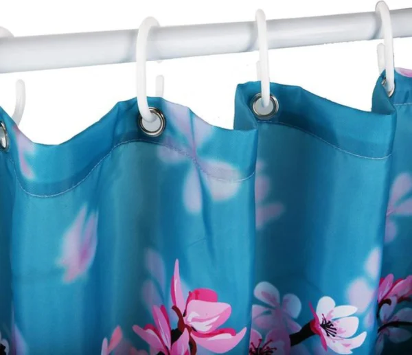 Unyqoos® Elegant douchegordijn met Japanse kersenbloesem en stevige haken
