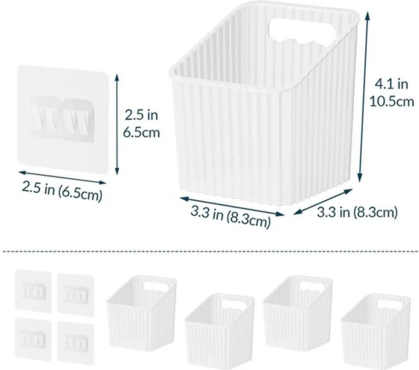 P-87213233648471-20260406081626.webp Unyqoos® Vierdelige set wandorganizers voor efficiënte opbergruimte in huis